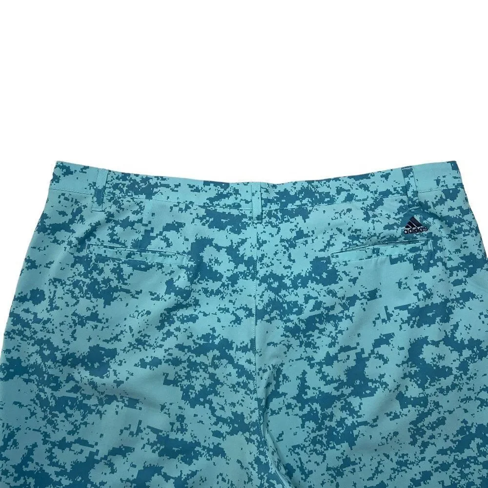 Adidas Ultimate 365 Golf Shorts Men's 42 Blue Camo‎ Athletic Performance Hybrid